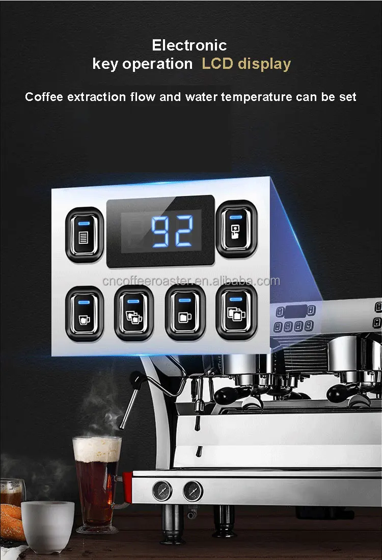 Máquina de café One Touch, máquina de café expreso, capuchino y café con  leche, mantiene el calor y antigoteo, bomba italiana de 5 bares, espumador  de
