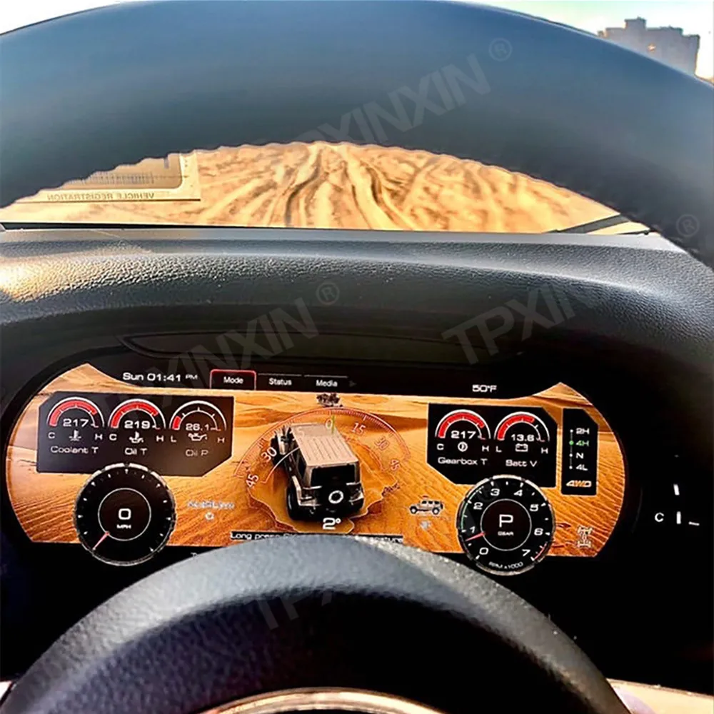 

For Jeep Wrangler 3 JK 2010 - 2017 Digital Dashboard Panel LCD Speedometer meter Virtual Instrument Cluster Cockpit LINUX