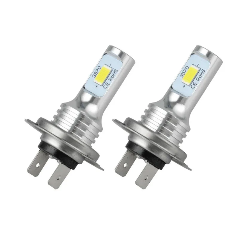 2pcs H7 H1 H8 H9 H11 9005 9006 LED 전구 HB3 HB4 CSP LED 슈퍼 밝은 헤드라이트 DRL 램프 6500K 화이트