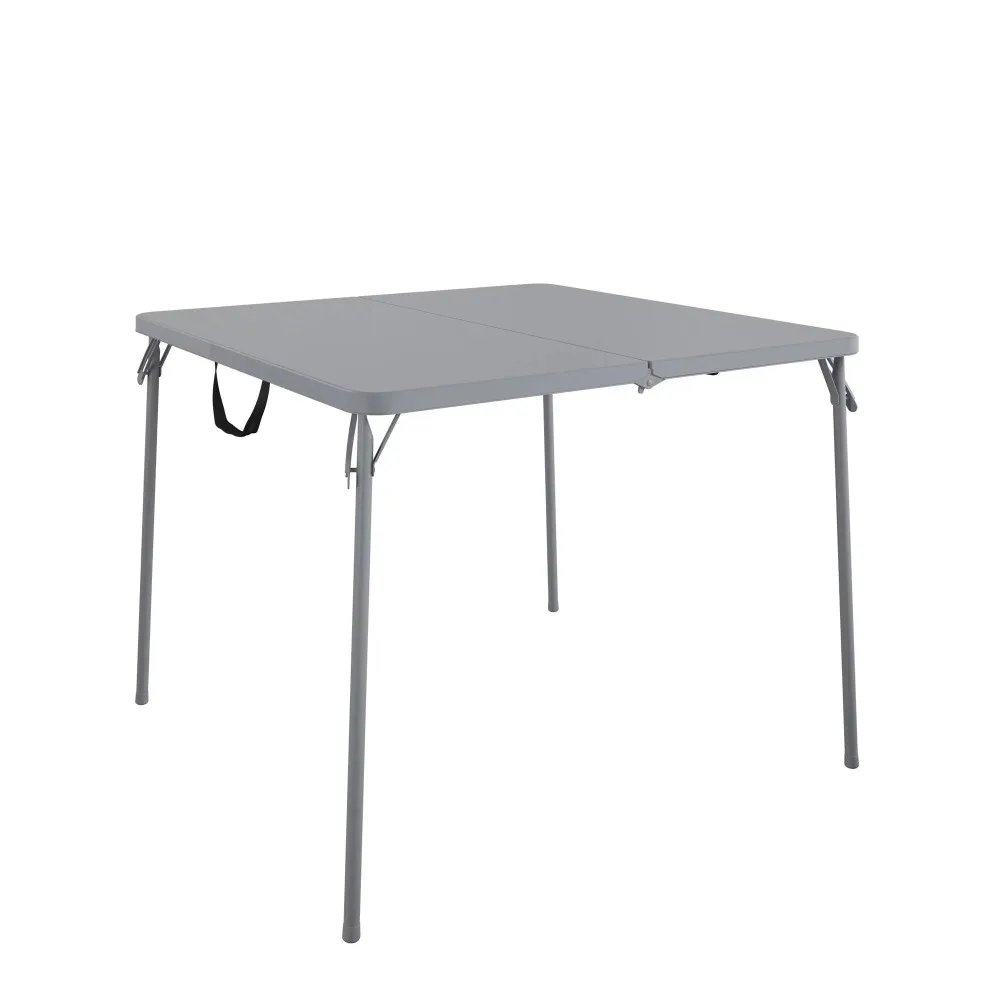 

COSCO XL 38.5" Fold-in-Half Card Table w/ Handle, Gray, Indoor & Outdoor, Portable, Wheelchair Accessible, Camping, Tailgating