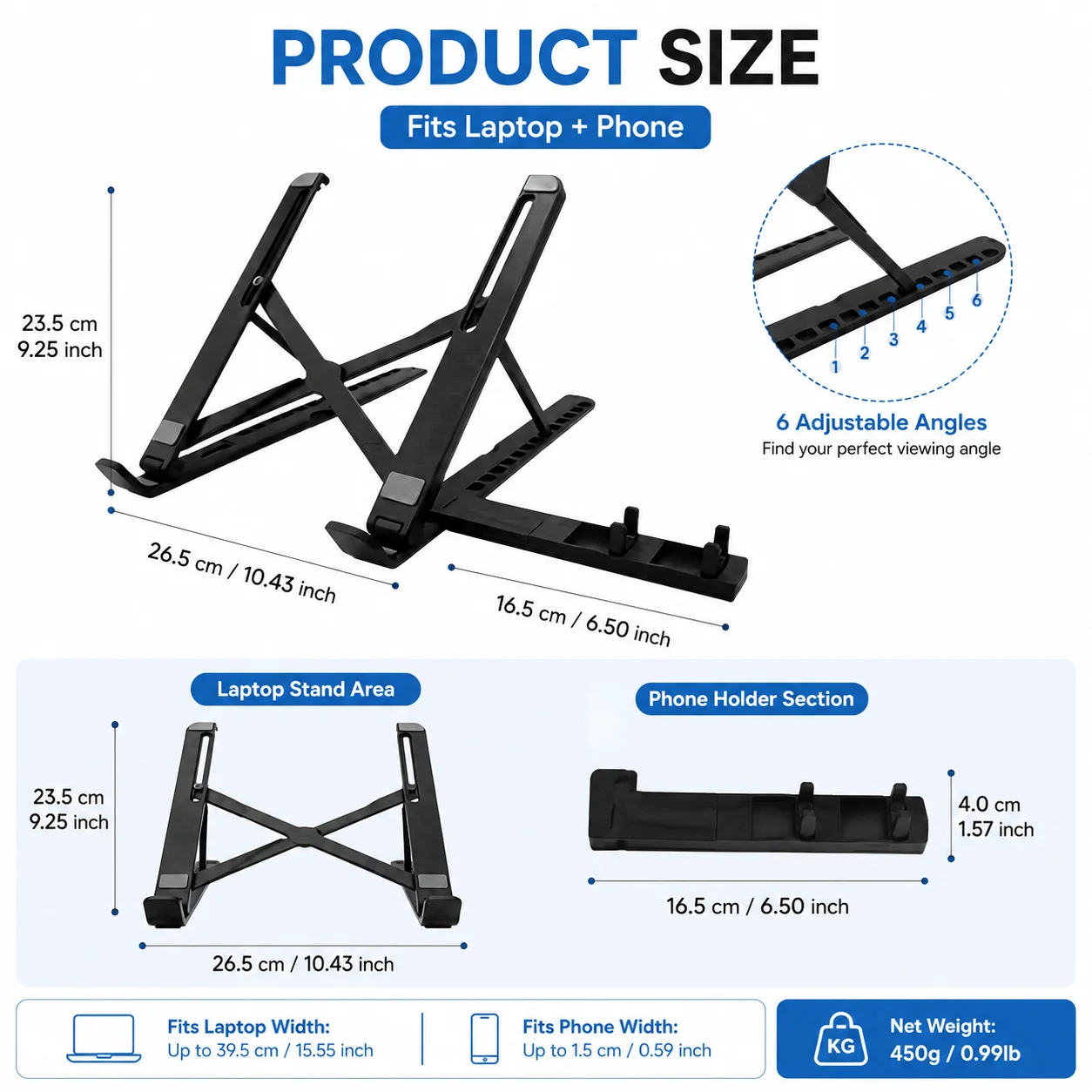 Foldable Ergonomic Cooling Stand