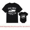 Father's Day Family Matching Shirts Our First Fathers Day Together T-Shirts Dad and Daughter Son Macthing Outfits Baby Rompers 4