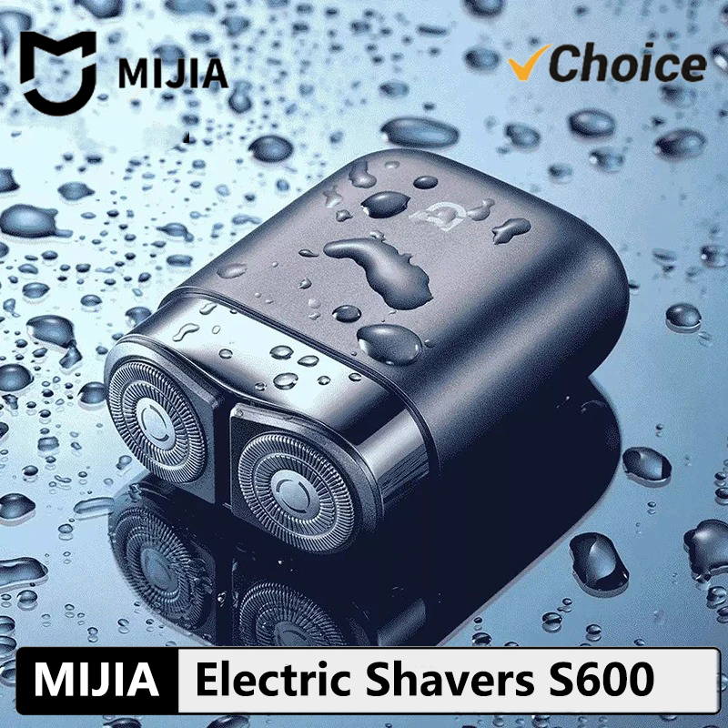 NEW MIJIA Electric Shavers S600 Portable Razor Men Type-C Rechargeable Shaving Beard Machine Trimmer Dry Wet Shaving Washable