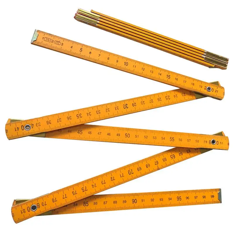 

Wooden Folding Ruler 1 Meter Wood Measuring Ruler For Carpenters Metric Scale Ruler Measuring Ruler Stick Wood Drawing Tools