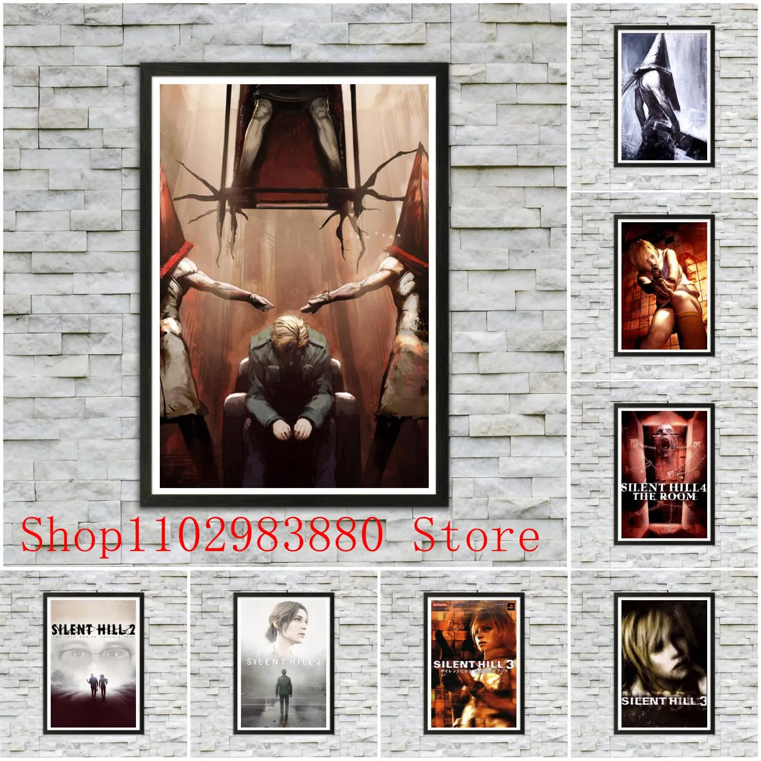 

Silent Hill 2 Remastered Poster Canvas Painting Posters and Prints Wall Art Picture Home Living Room Decor