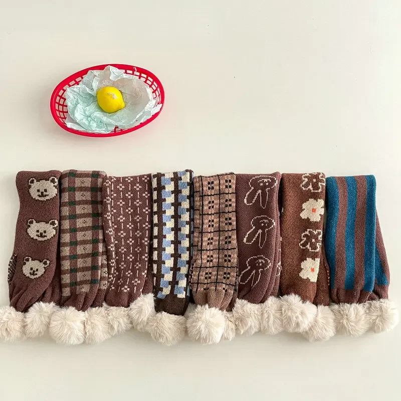New Baby Kids Scarf Boys Girls Winter Warm Scarf Women Knit Shawl Children Cartoon Bear Rabbit Neck Collar Keep Warm