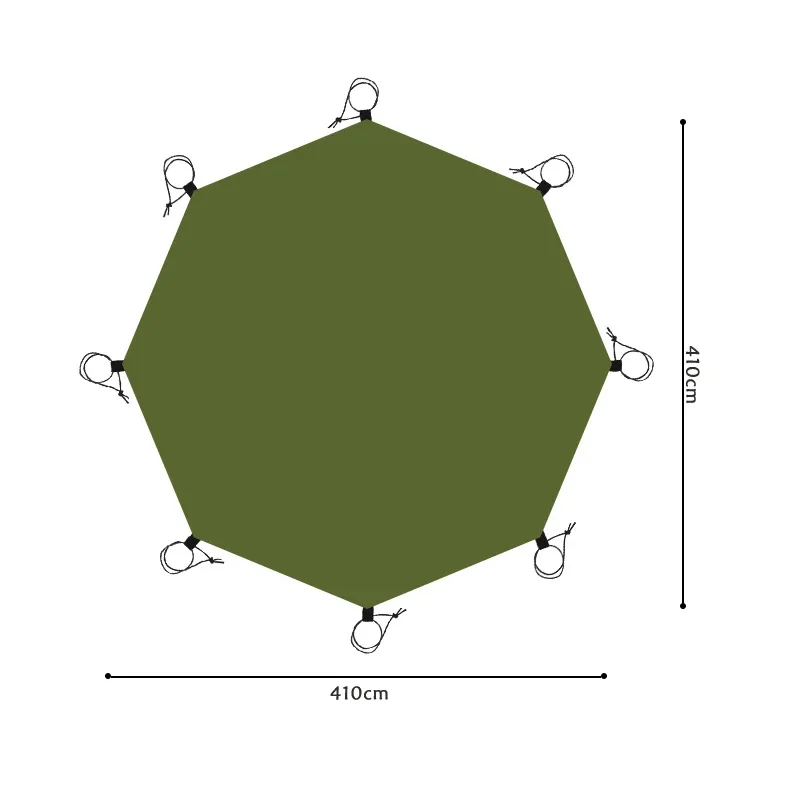 octagonal 4.1x4.1m