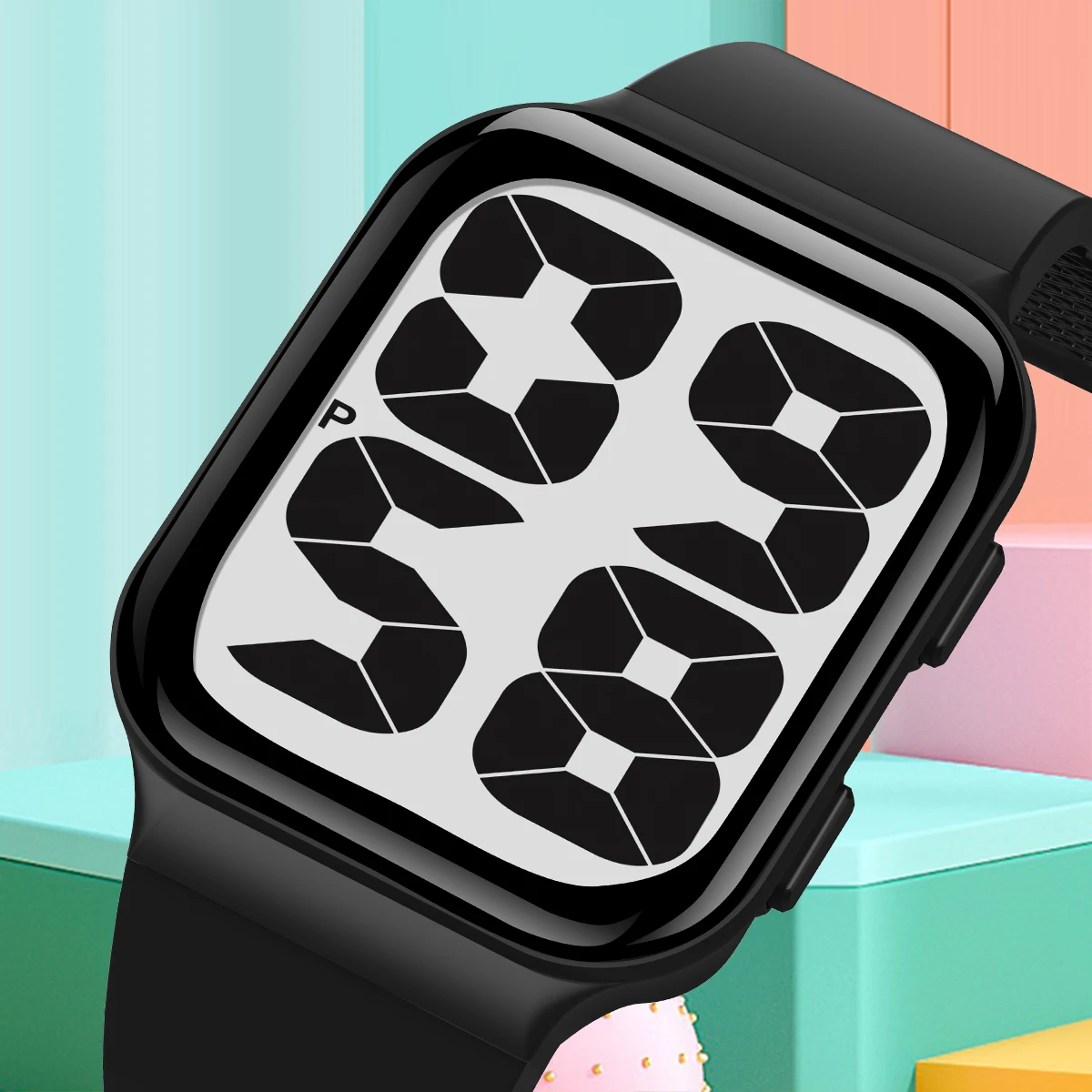 ساعة إلكترونية كاجوال عصرية للرجال والنساء بقرص كب...