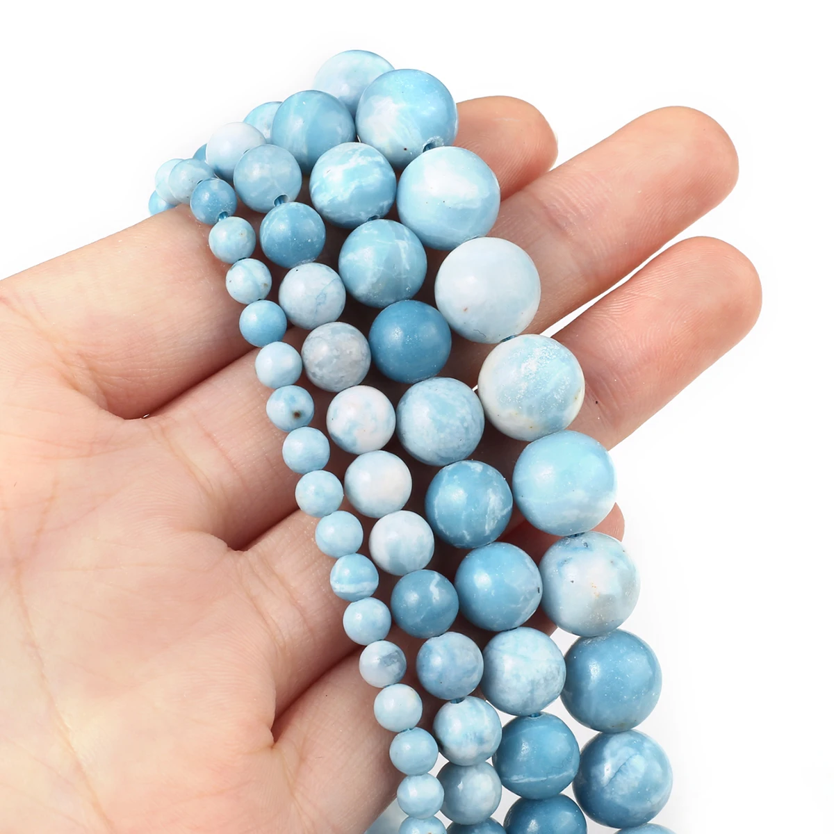 

4/6/8mm Round Natural Stone Loose Beads Quartz Spacer Beads for Jewelry Making Supplies DIY Necklace Bracelet Earrings Accessory