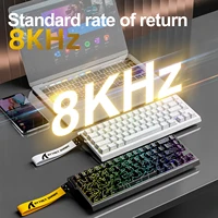X68HE ATTACK SHARK Magnetic Gaming Keyboard Mechanical Wired for Pro Gaming 0.01mm Rapid Trigg 8000Hz SOCD/Rs 0.125ms 128K Rate - Image 4