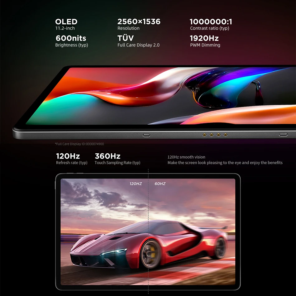 Global Firmware Lenovo Xiaoxin Pad Pro 2022 6GB 128GB ROM MediaTek 1300T 11.2\'\' OLED 120Hz Display 8200mAh 30W Charger Tablet PC