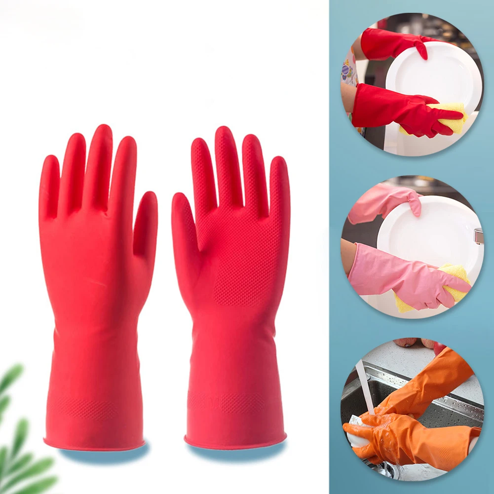 Gants magiques de nettoyage de la vaisselle en caoutchouc Silicone, 1 paire, pour l'entretien de la maison, éponge à récurer, outils de nettoyage de la cuisine  15