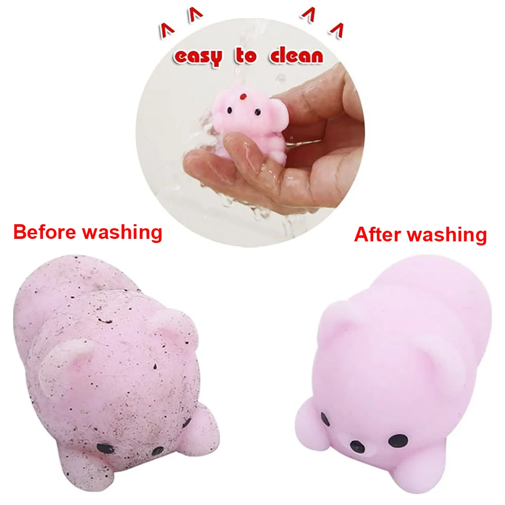 Silicone Soft Glue Stress Relief Toys Cute Animal Finger Pinching Joy Pressing Release Decompression Toy Party Gifts 10PCS