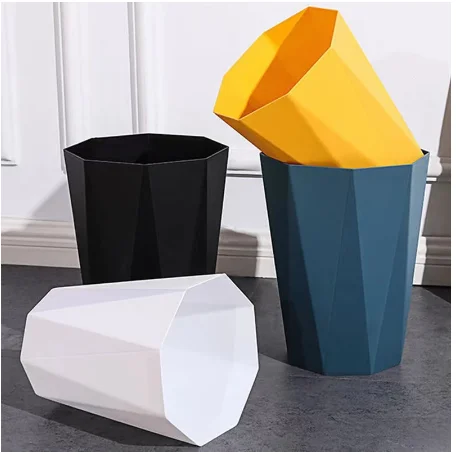 High Capacity Nordic Trash Can For Bedroom Kitchen Bathroom