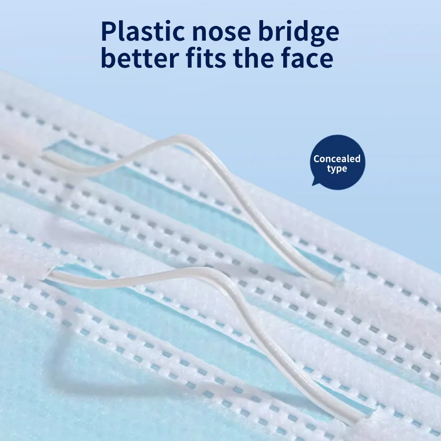 Masques FFP2 FFP3 blancs disposés en éventail montrant leur design - Achetez vos Masques FFP2 FFP3 en Lot de 100