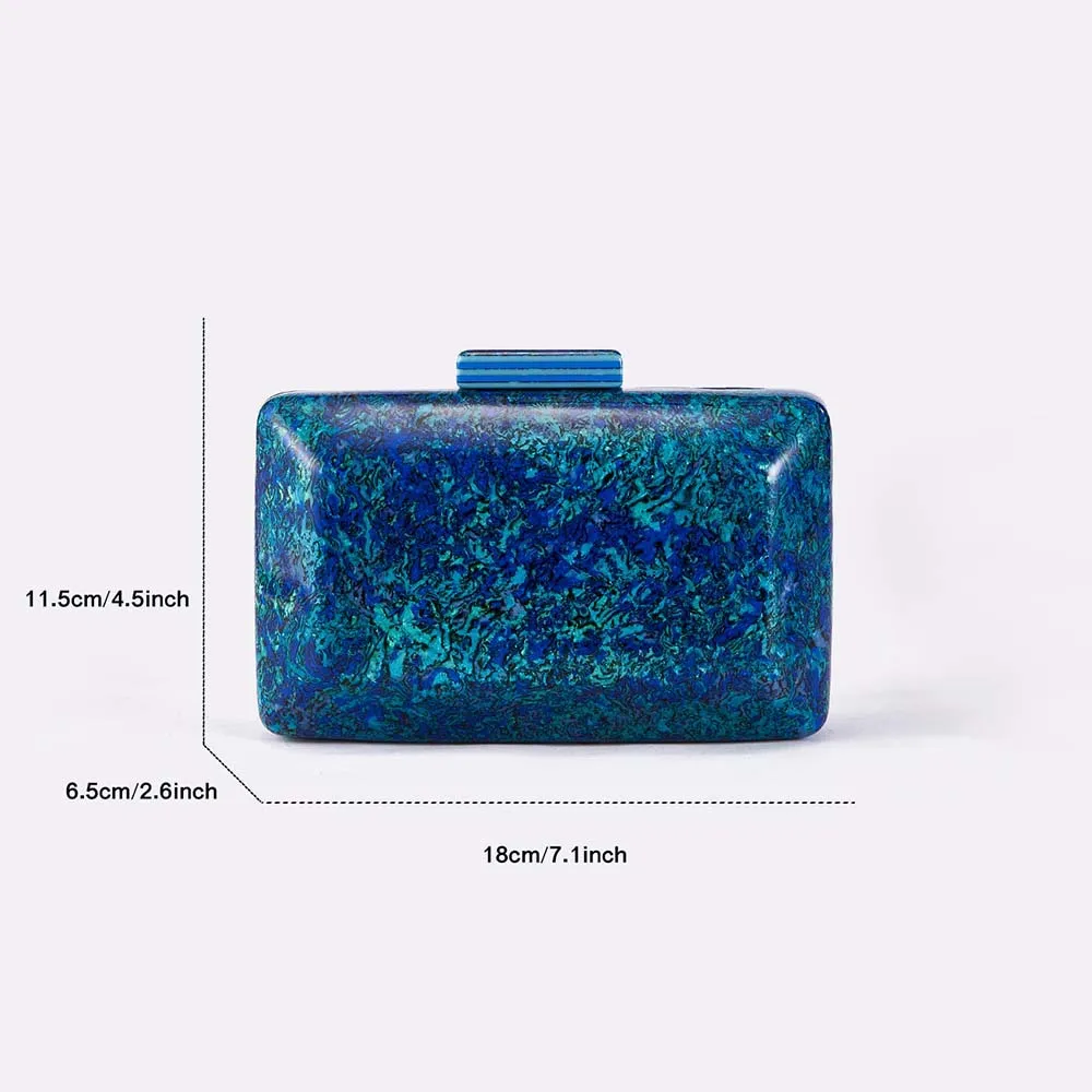 Luxury Party Handbag Woman Casual Box Clutches Purse Acrylic