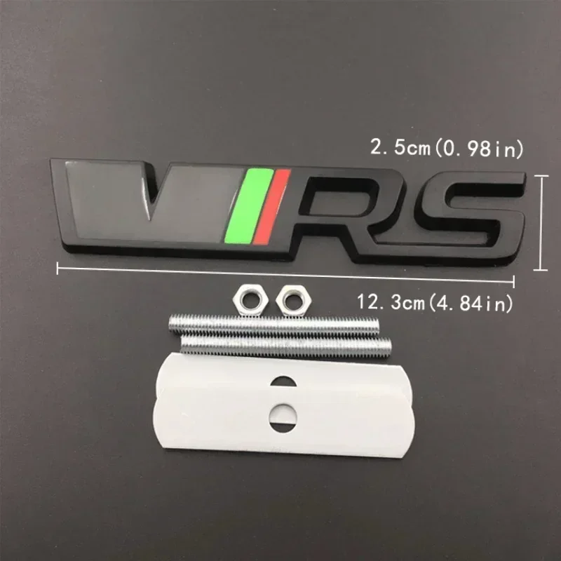 스코다 라피드 코디악 예티 카록 VRS 2 A7 투어 RS 옥타비아 파비아 슈퍼브 알로이 엠블럼 자동차 전면 그릴 배지 스티커 액세서리
