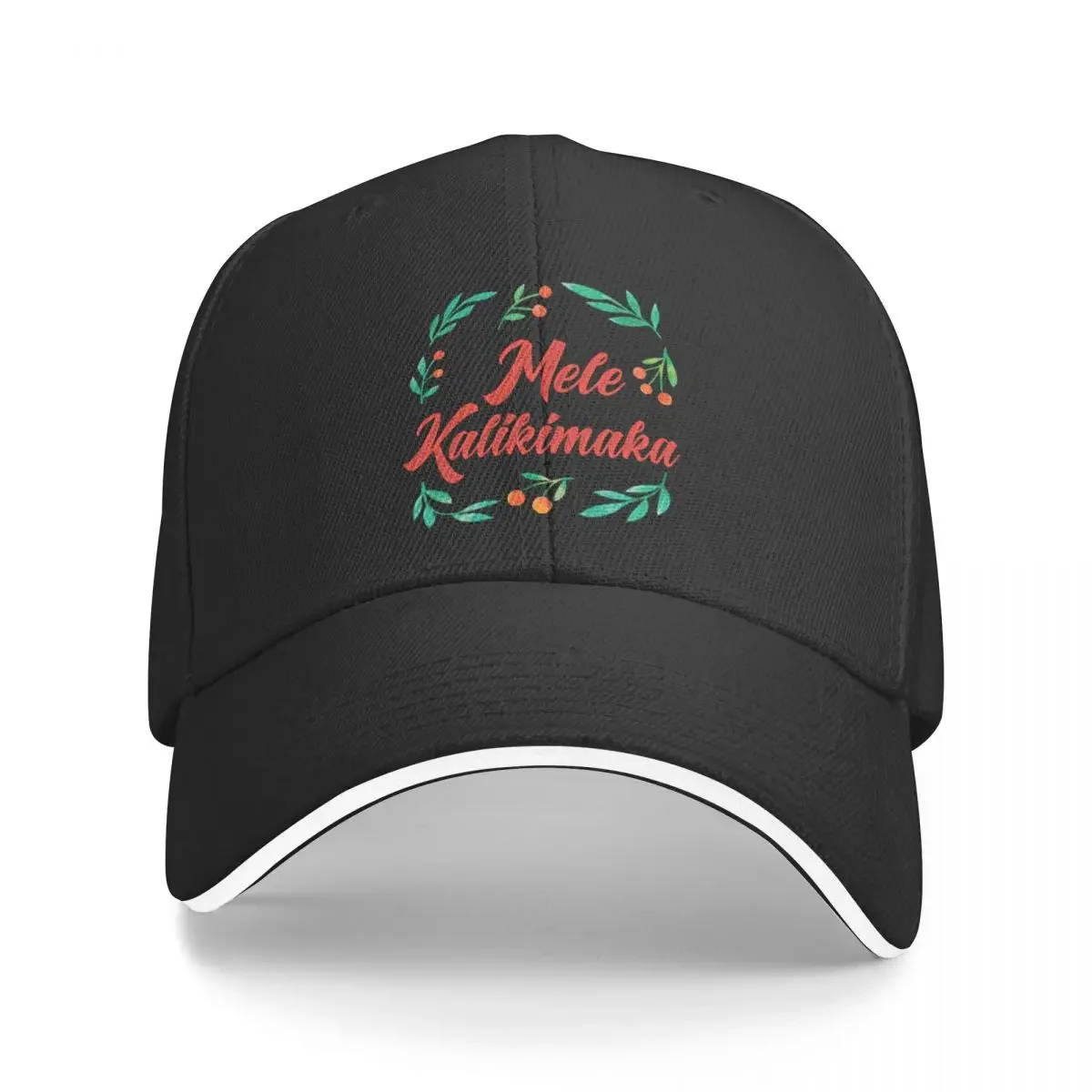 

Mele Kalikimaka Hawaii Holiday Christmas Wreath Baseball Cap Ball Cap Luxury Man Hat Men Luxury Brand Women's