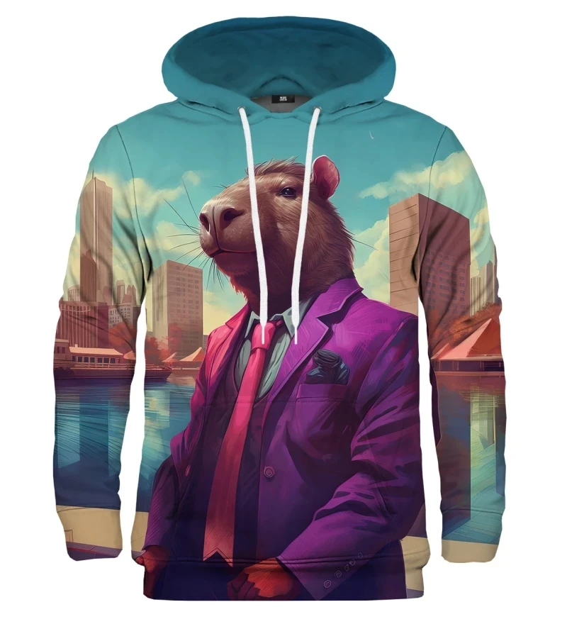 

Толстовка мужская с длинным рукавом, смешная кофта с 3D принтом, пуловер с капюшоном, Повседневная Уличная одежда, большие размеры