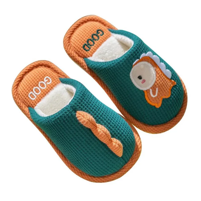 

2023 Winter cartoon Children's Cotton Slippers Non-Slip boy's Home Cotton Slippers Parent Child Home Warm Slippers Indoor Shoes