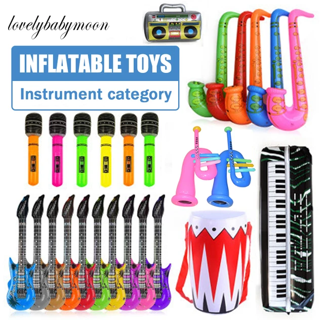 Funny PVC Inflatable Musical Instrument Toy Party Stage Decorations Prop Blow Up Balloon Toys Kids Birthday Gift Party Supplies 1