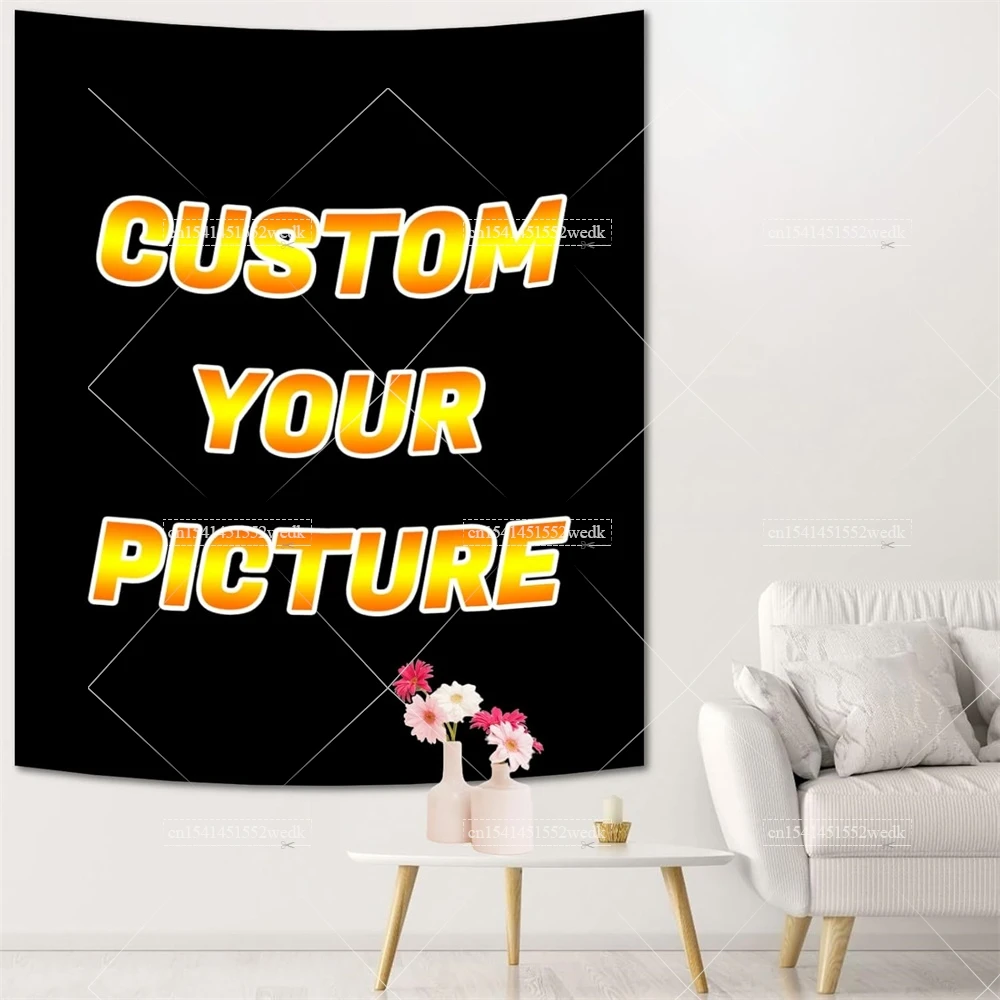 Tapestry Boho Mandala Witchcraft Wall Tapestry Print Your Photo Hippie Blanket Vertical Art Decor