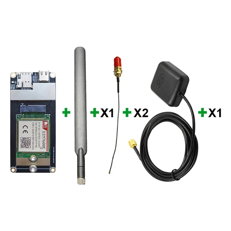 

Type-C- To M.2 5G 4G Module Adapter board Test Kit + SIMCOM SIM7600E-H M.2 LTE-TDD B38/B40/B41 LTE-FDD B1/B3/B5/B7/B8/B20