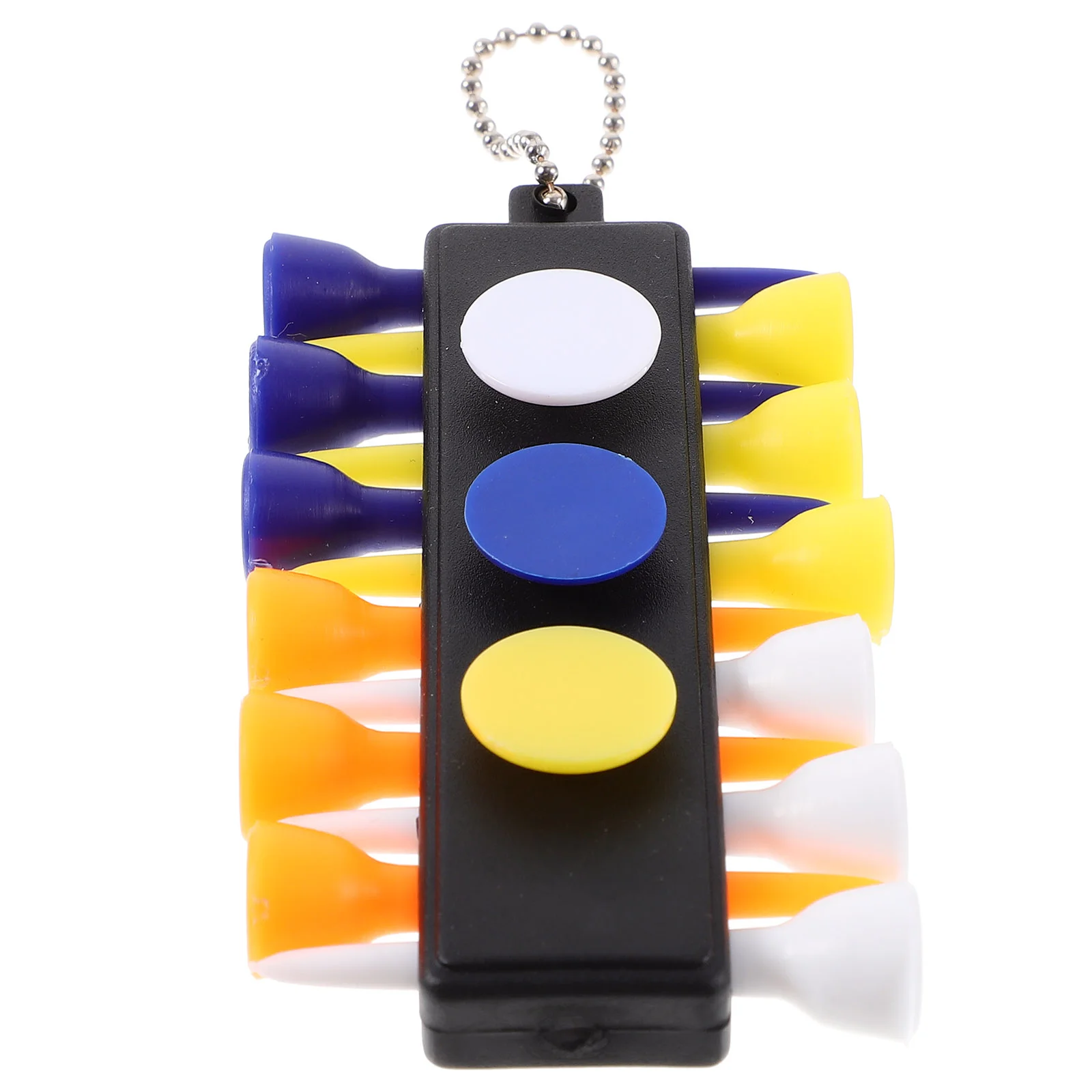 

12 Tees Markers Divot Tool Pencil Set With Keychain
