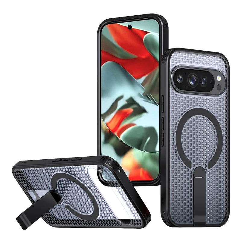 Magnetic Cooling Armor Stand Phone Cover with Heat Dissipation - ELVEV