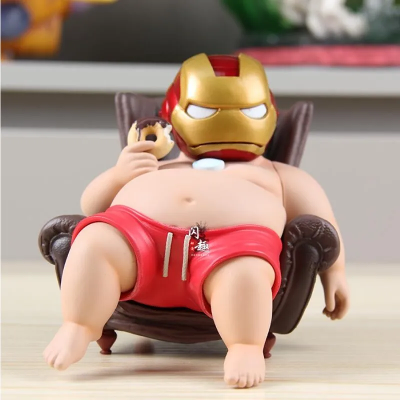 In Stock Fat Iron Man Mk43 Anime Action Figure Model Art Toys