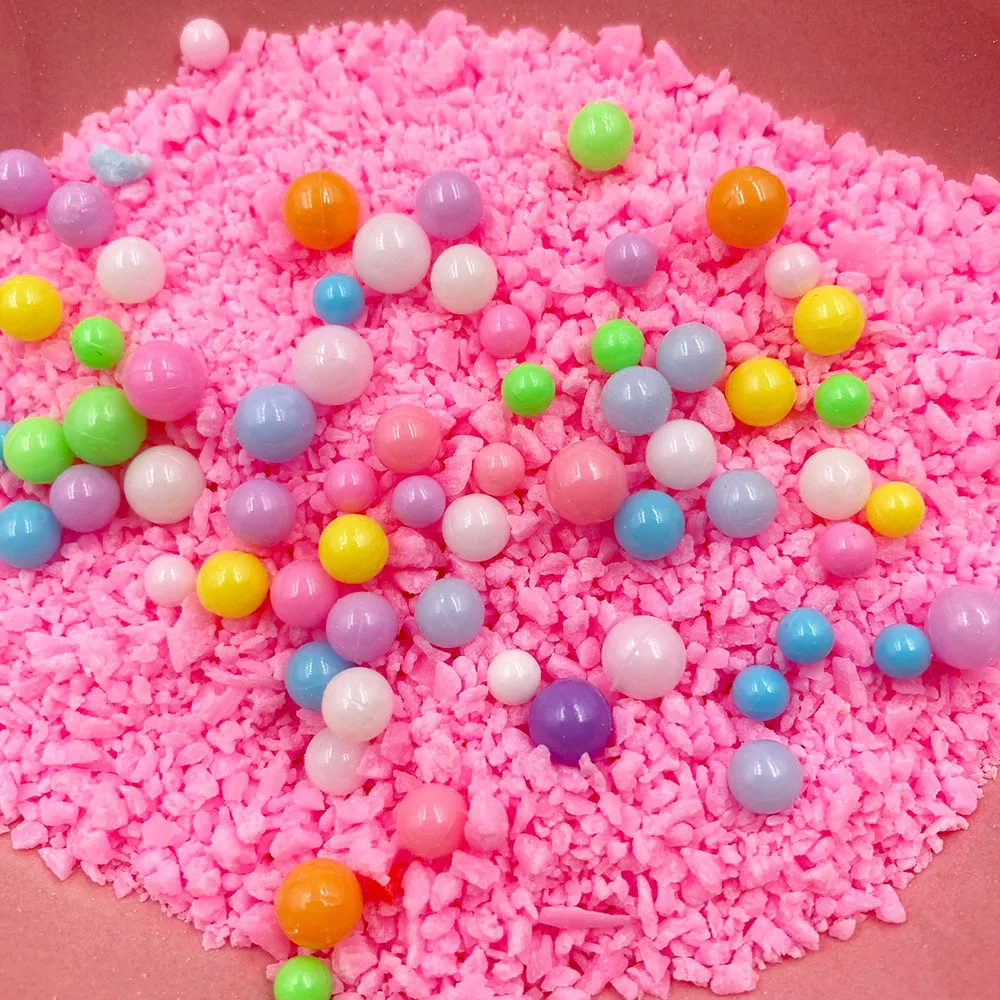 100g Resin Flatbacks Slime Accessories Clay Sprinkles Decoration for Slime Charms Filler DIY Slime Supplies Fake Candy Chocolate Cake Dessert Mud