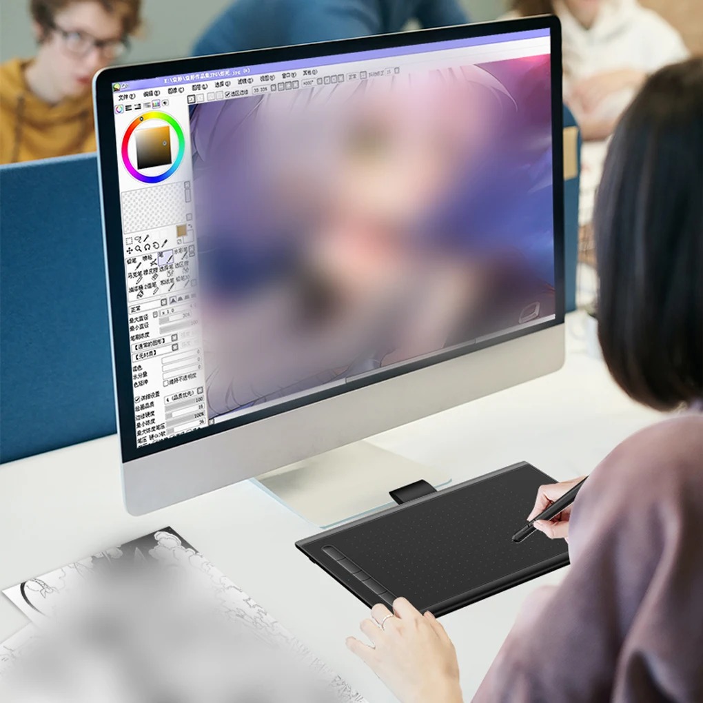 Vson 드로잉 보드 페인팅 패드, 전자 컴퓨터 그래픽 태블릿