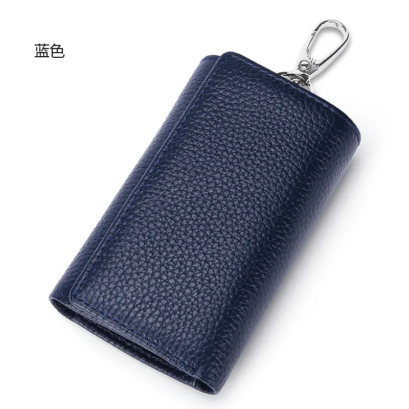 Upgrate Togo Cow Leather Men Women Key Holder House Keychain Bag Organizer Wallet Car Key Case Pouch Mini Purse