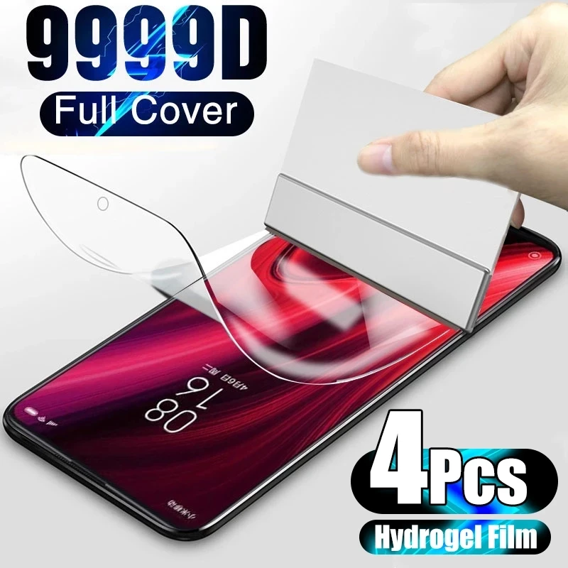 

4Pcs Hydrogel Film For Note 11 8 S R Pro 5G Redmi 9 10 A T 10A 13C 12C 10C 9C 9A Screen Protector