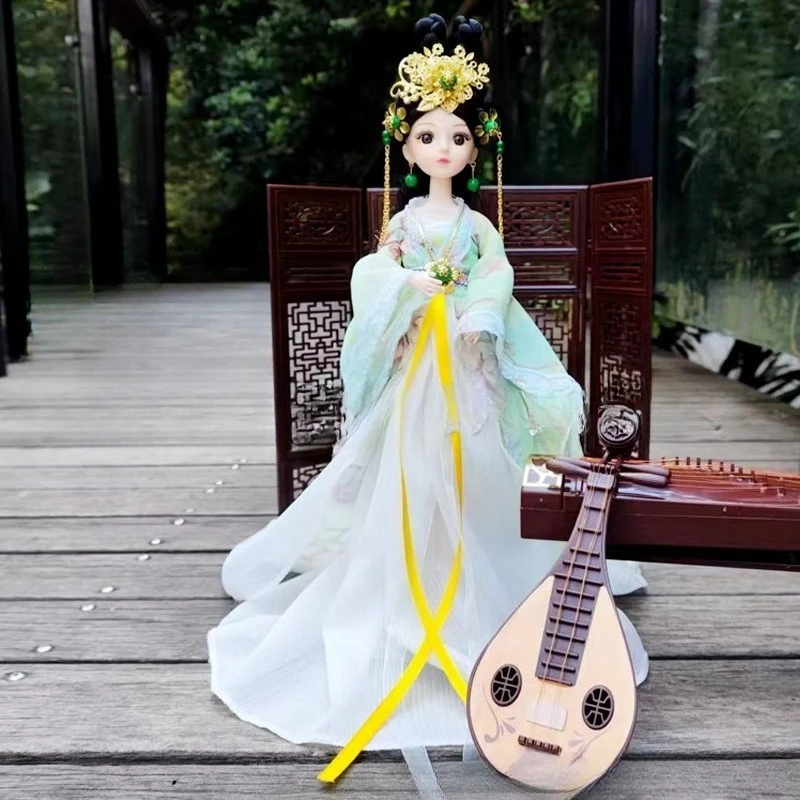 33cm 고대 의상 인형 11 관절 중국 스타일 인형 어린이용 드레스업 장난감