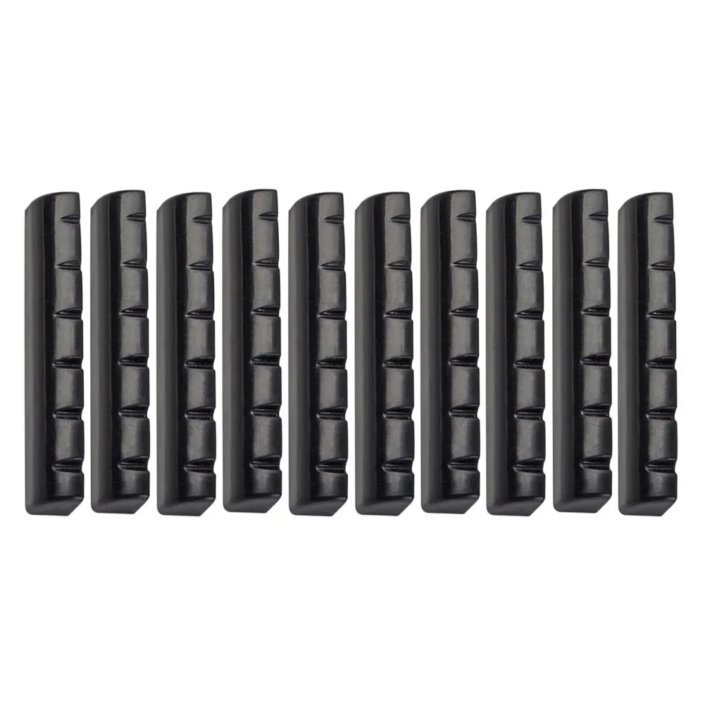 10 PCS 기타 뼈 문자열 너트 43mmx6mmx8.4mm Luthier 안장 다리 ST DIY 악기 기타 액세서리 부품