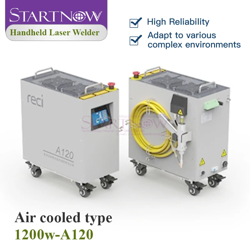 Startnow Reci 1500W Aircooled Handheld Laser Welding Machine with Touch Screen support Laser Spot Welding and Continuous Welding 6