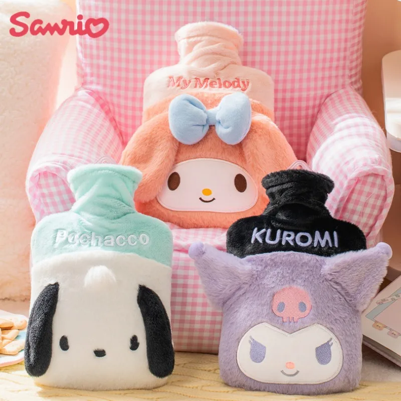 

Kawaii Sanrio My Melody Kuromi Anime Plush PVC850ml Cute Hot Water Bottle To Keep Hands and Feet Warm in Winter and Reusable