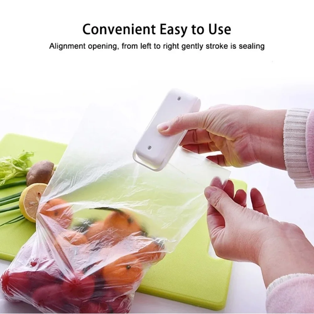 Mini Seal Machine Bag Sealing Machine Package Sealer Food Bag Sealer Clip Handheld Food Heat Kitchen Packing Gadget