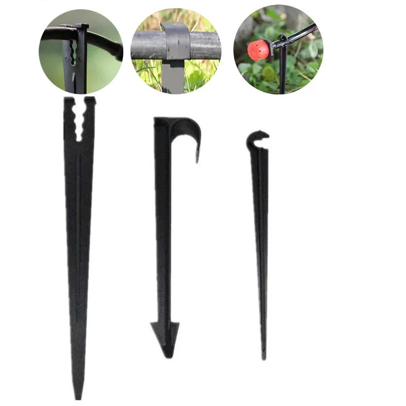 

Durable 1/4'' C-type Hook Fixed Stem Support Holder Stakes for 4/7mm 3/5mm Hose Flowerpot Drip Irrigation Fitting Greenhouse