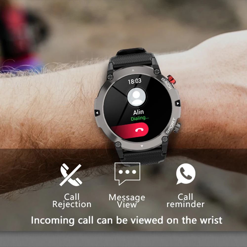 BYSL Ʈ ġ  2022 ߿ IP68   ƮϽ Smartwatch  1.32 ġ HD ũ ð