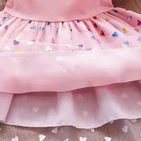 Robe d'été licorne de dessin animé pour petites filles, en maille de coton, robes de princesse de fête pour enfants de 2 à 6 ans, 2024 6