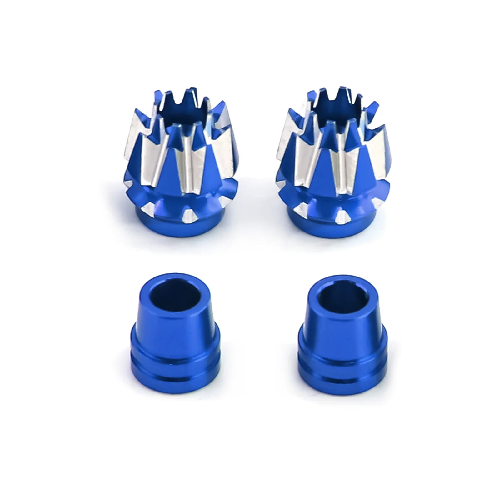 Embouts de manches métalliques pour radiocommande drone installés sur une manche de radiocommande, compatibles FRSKY, FLYSKY, Futaba, Spektrum, Taranis.