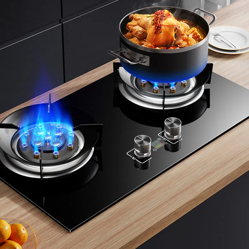 

Gas stove dual stove household embedded natural gas fierce fire stove desktop liquefied gas stove gas stove