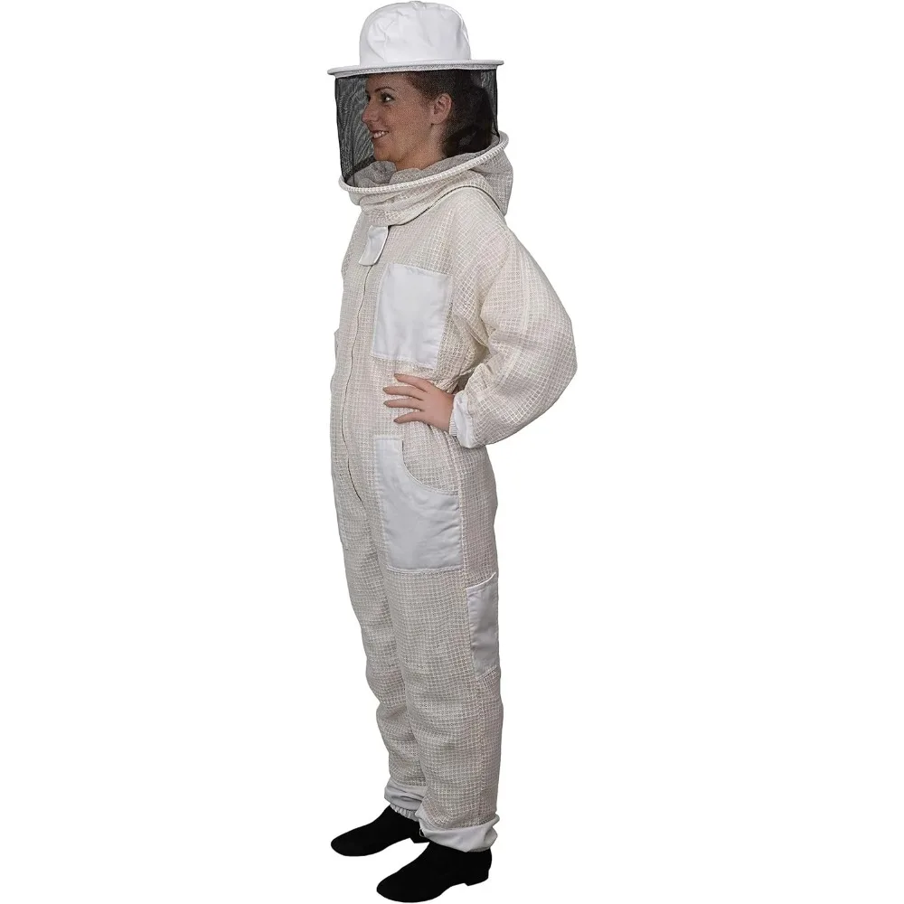 Protective Gear Aero Beekeeping Suit with Round Veil Beekeeping Supplies Protective Clothing