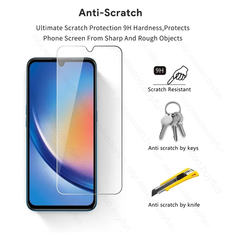 Premium 2-Pack Full Tempered Glass Screen Protector - 9H Hardness, Explosion-Proof, HD Clarity