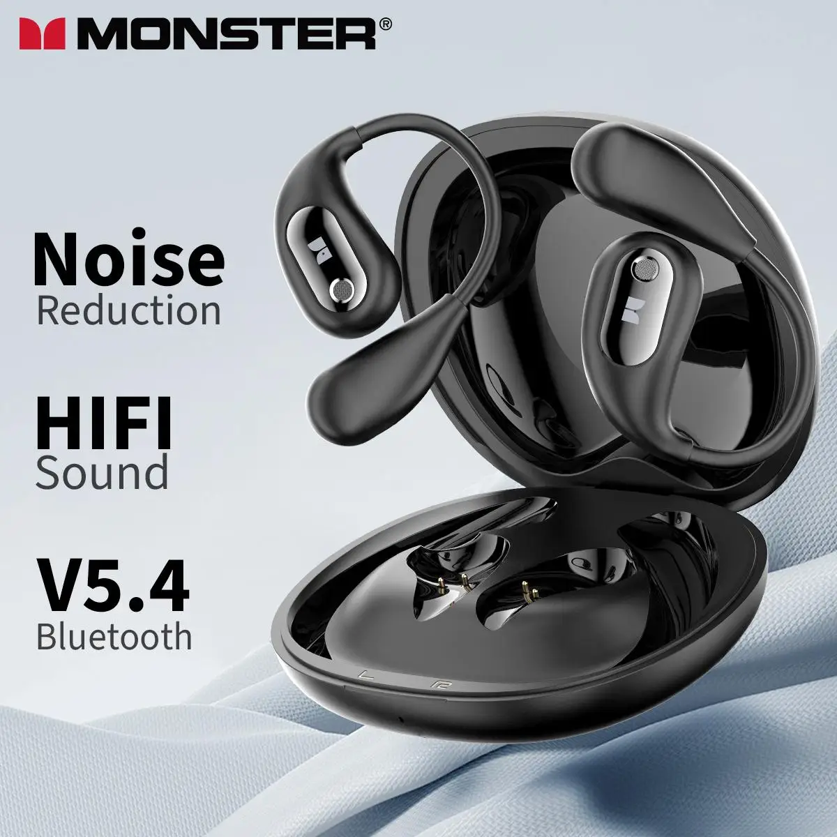 Monster MH22181 Bluetooth Earphone OWS Wireless Headphones