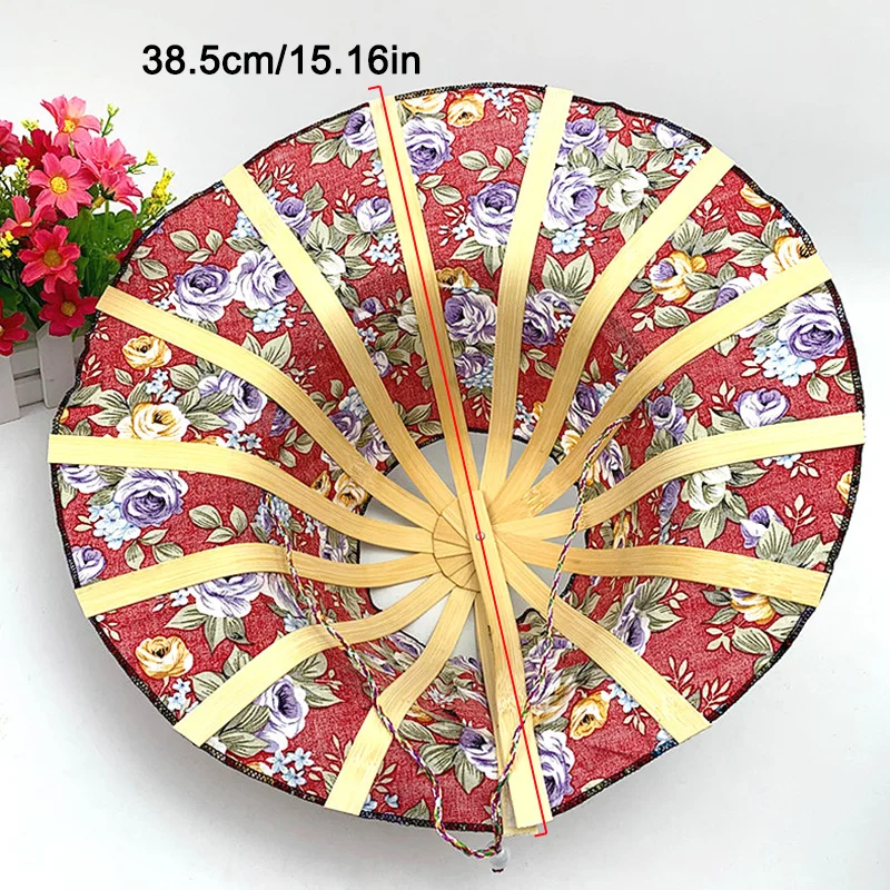 Spring And Summer Sun Shading Bamboo Fashion Foldable Multifunctional Beach Tourism Fan Hat Caps Japanese Decor_voghion.com