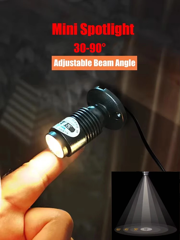 3W Mini Surface Mounted Spotlight image 1