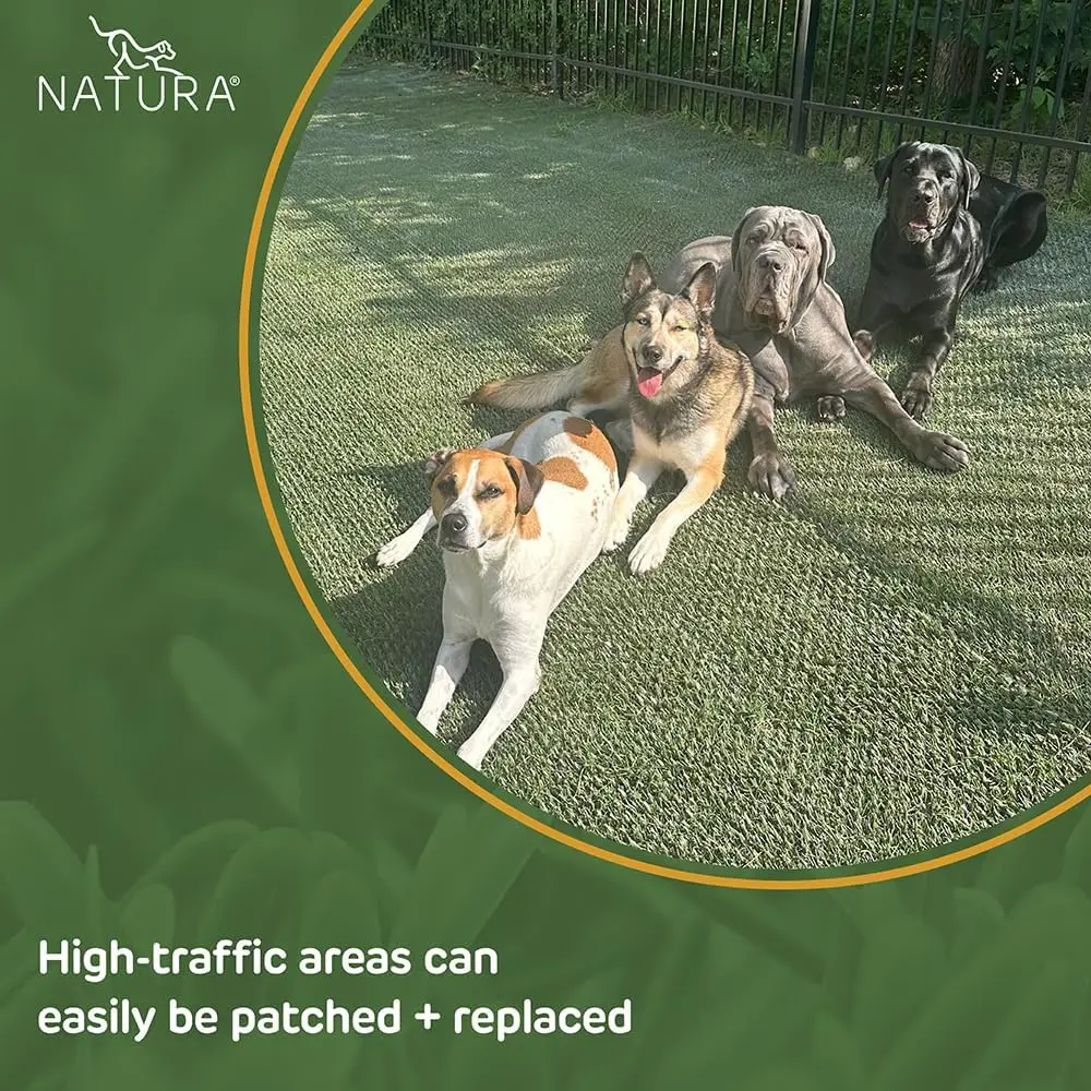 PowerRun 10376807 Outdoor Artificial Grass for Dogs, Turf Grass Patch Blends in with  Grass, Keeps Paws and Homes
